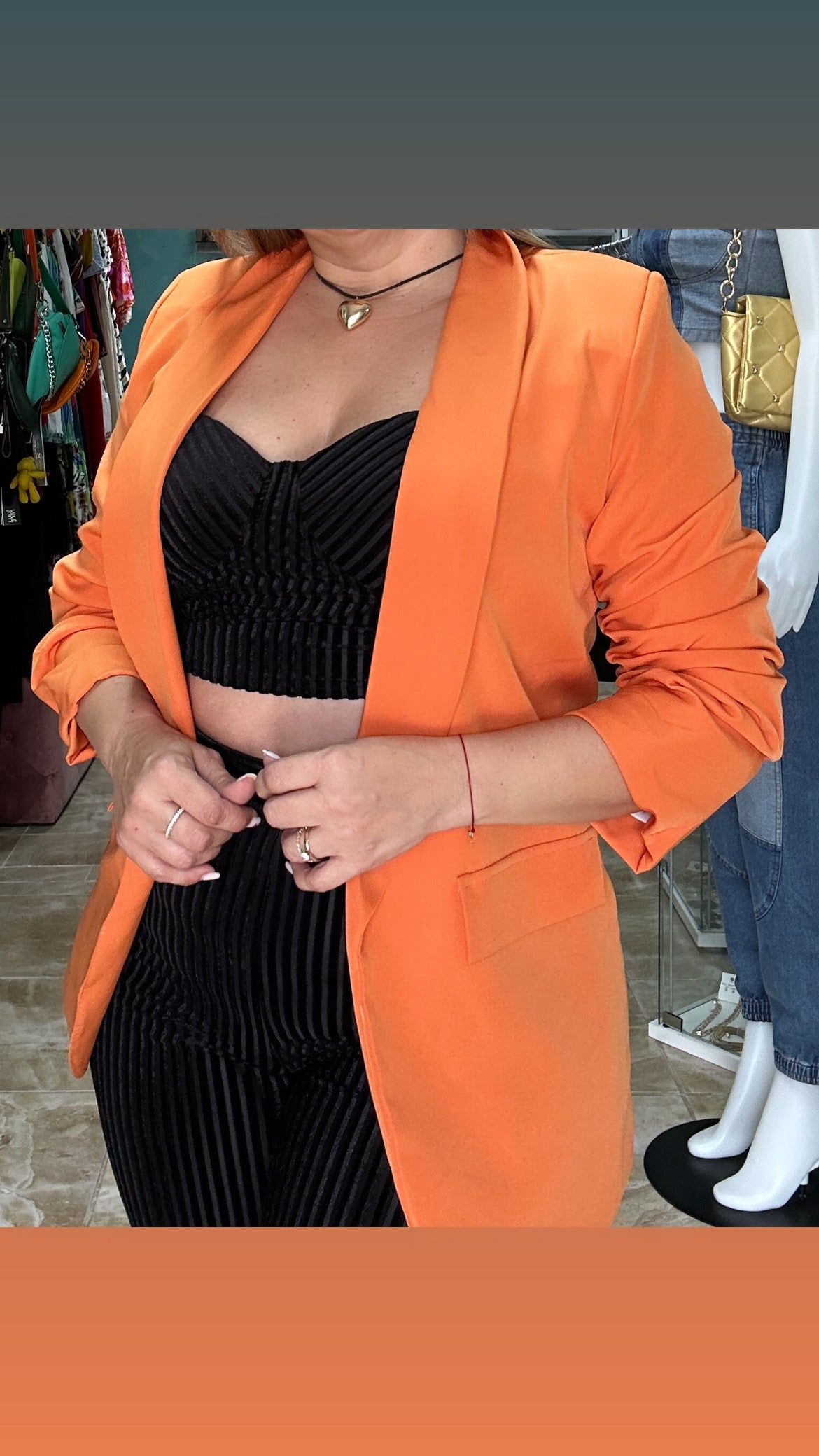 Orange Blazer