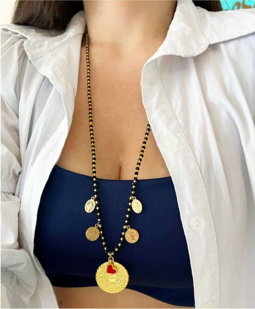 LONG CHARM NECKLACE