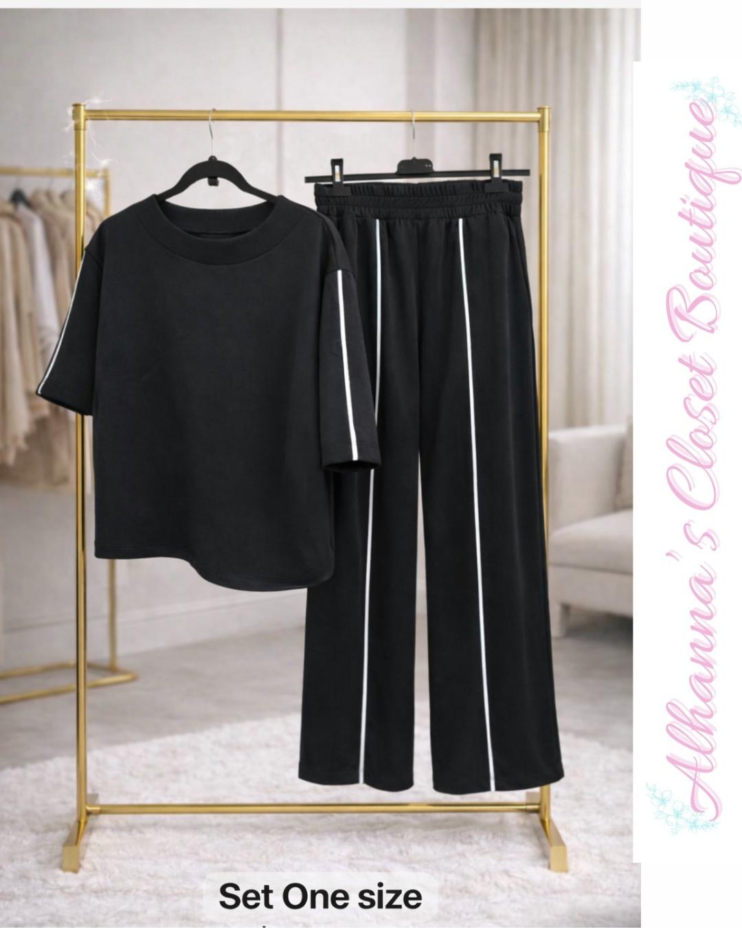 Black travel set