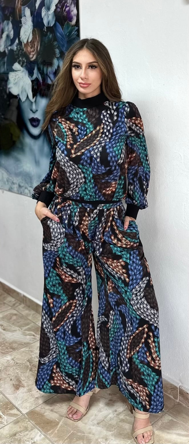 GRACIA BLUE DETAIL SET