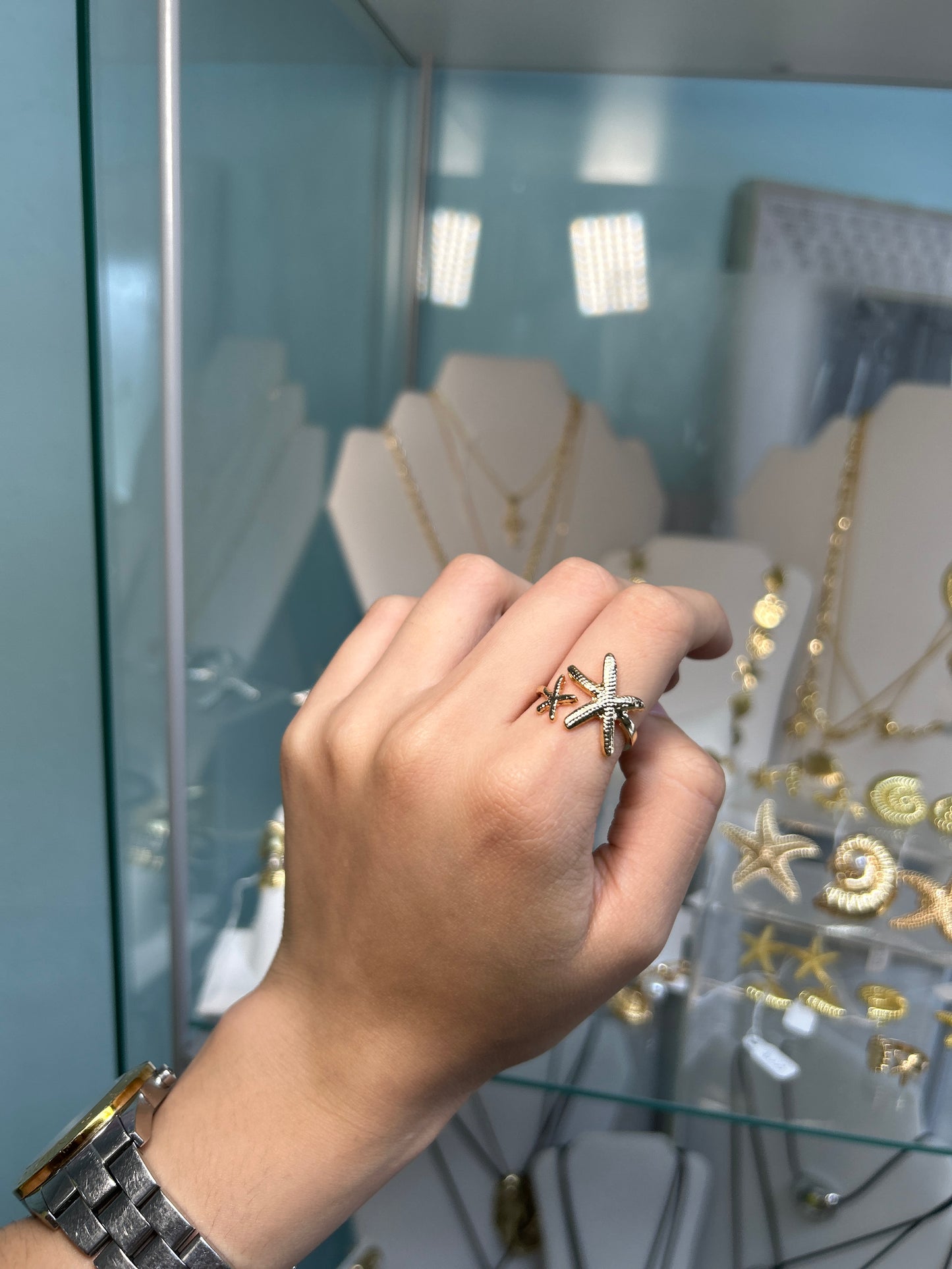 Double starfish ring