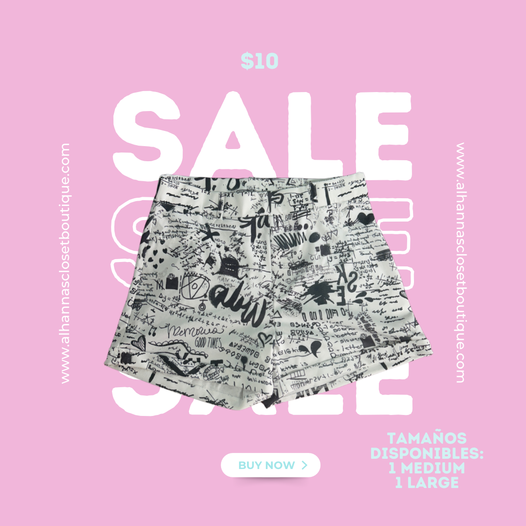 Black & White Shorts
