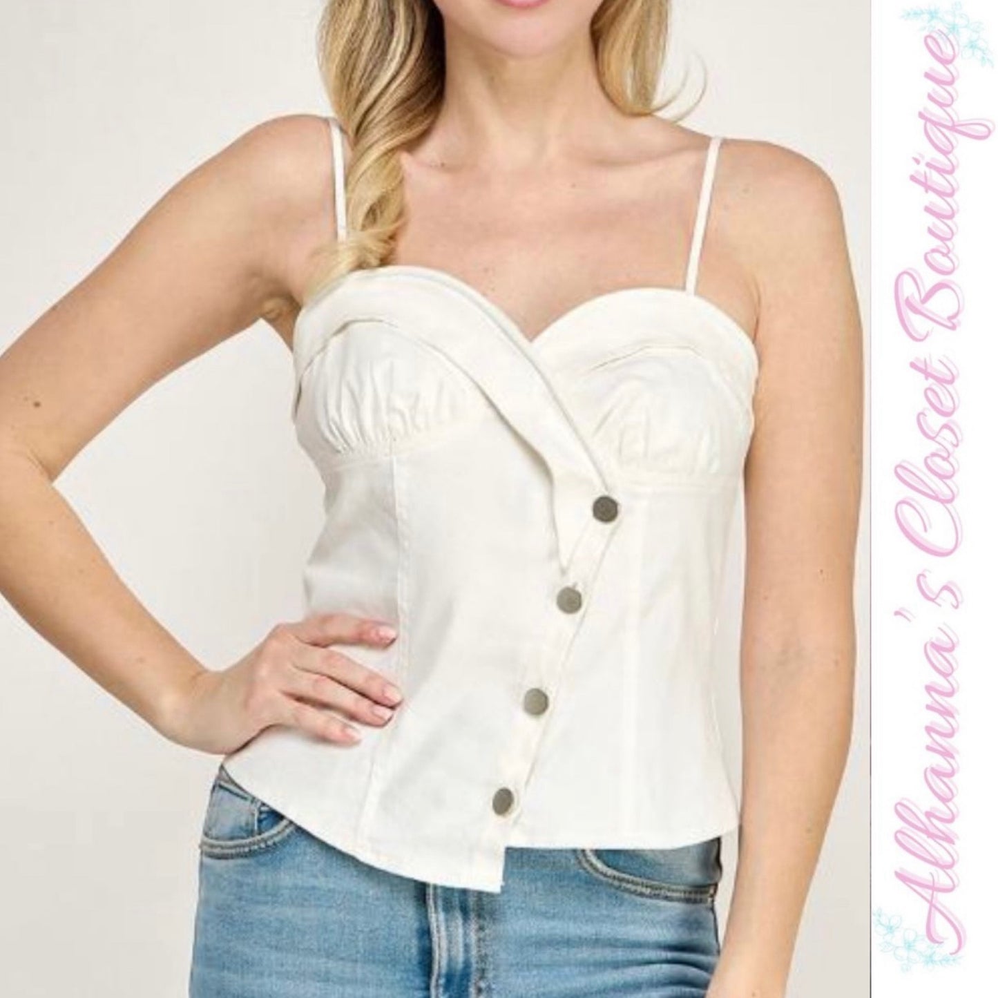 Pastel Bella White Top