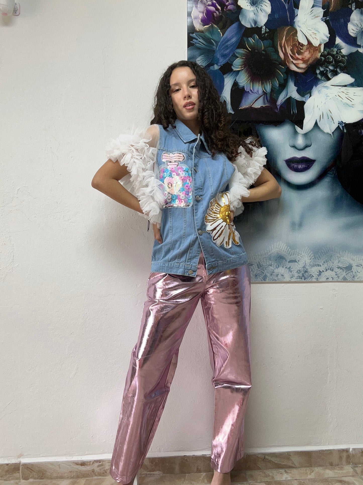 Nancy Ruffle Jean Shirt