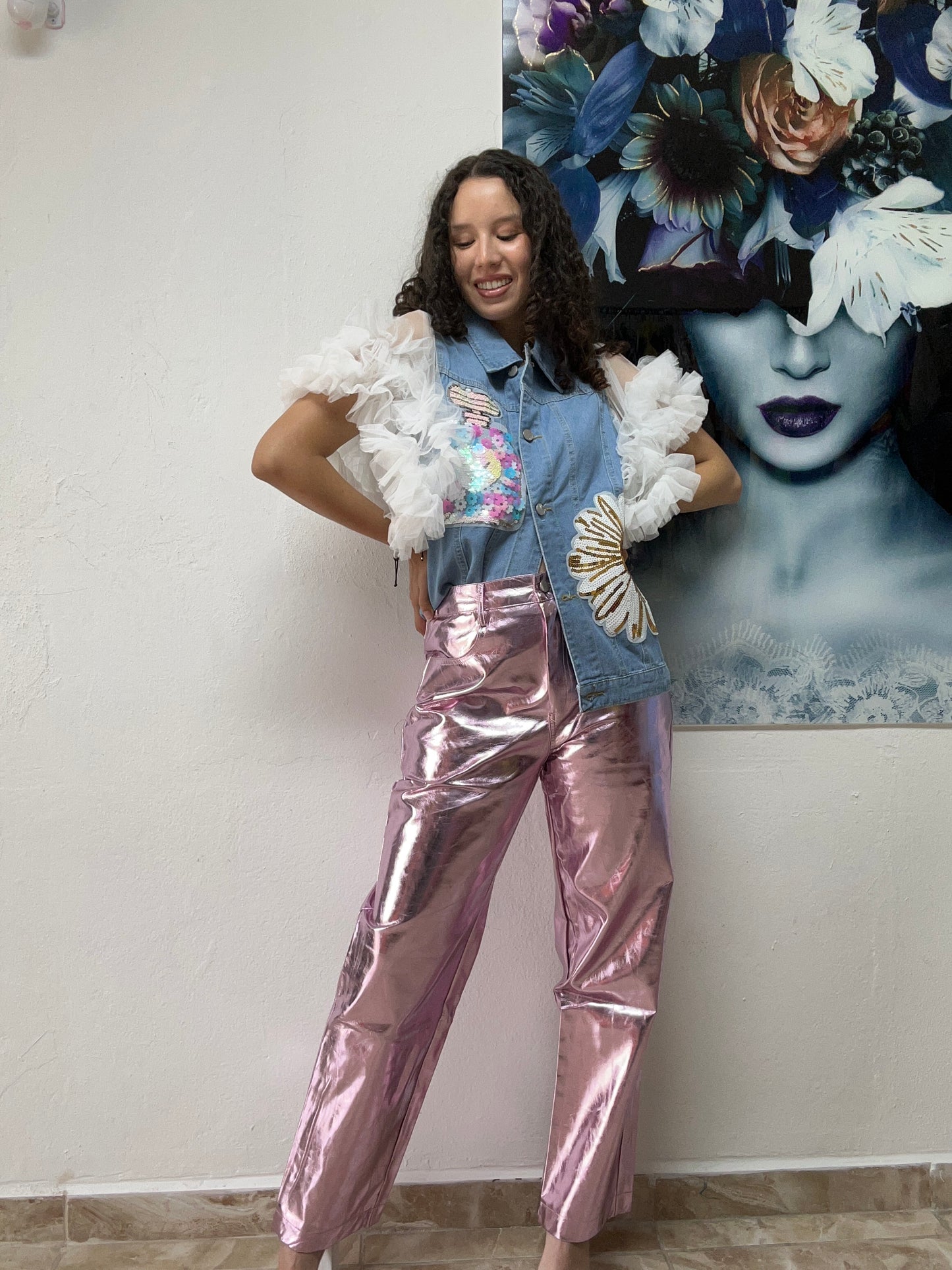 Nancy Ruffle Jean Shirt