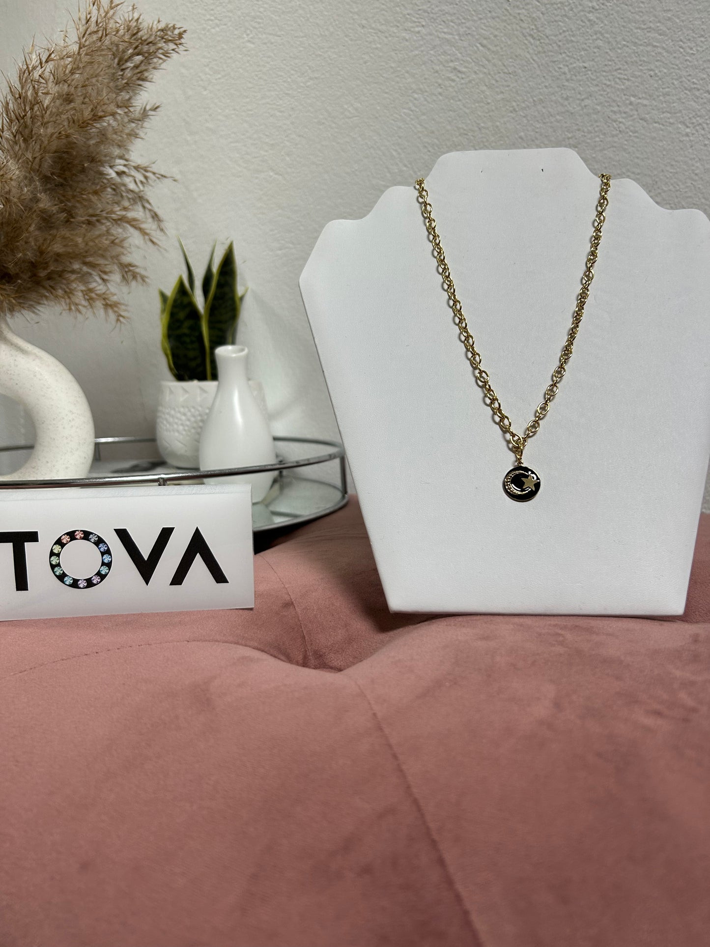 TOVA MOON AND STARS NECKLACE