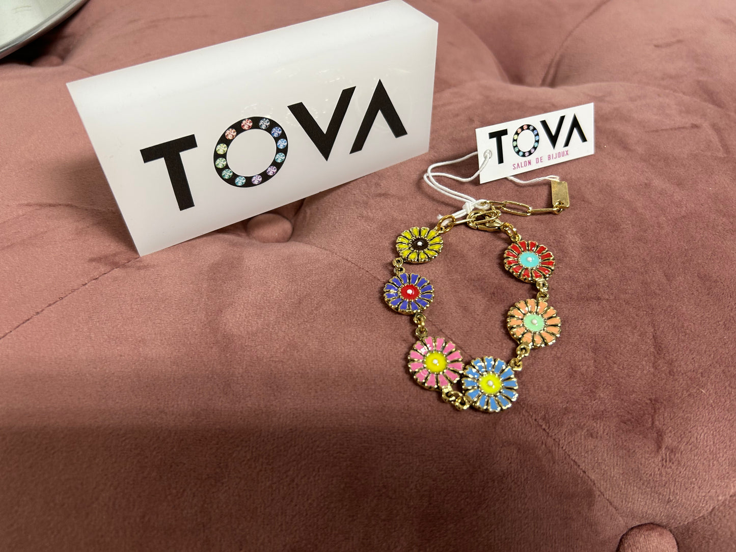TOVA MULTICOLOR FLOWER BRACELET