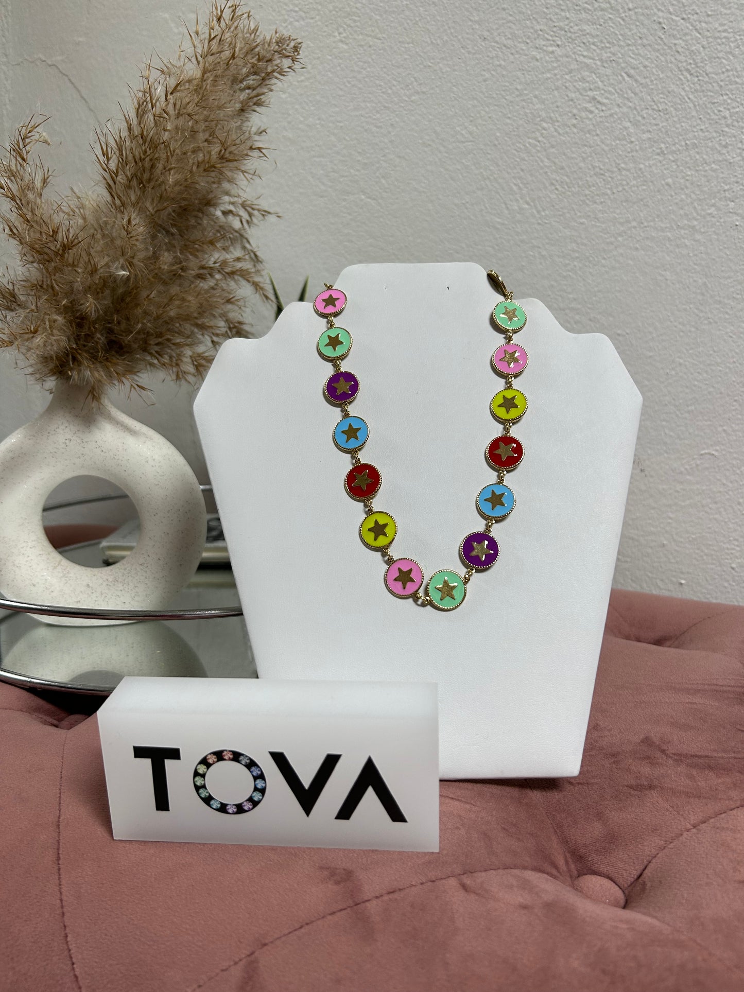 TOVA MULTICOLOR STARS NECKLACE