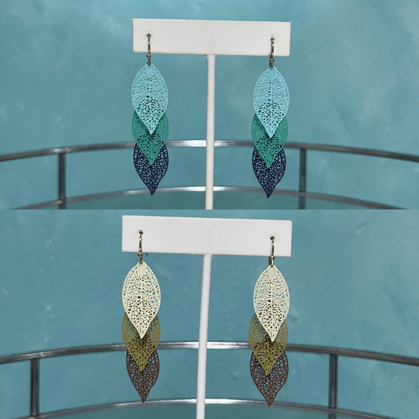 Leafy earrings