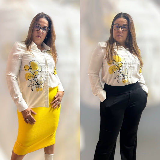Yellow flower top