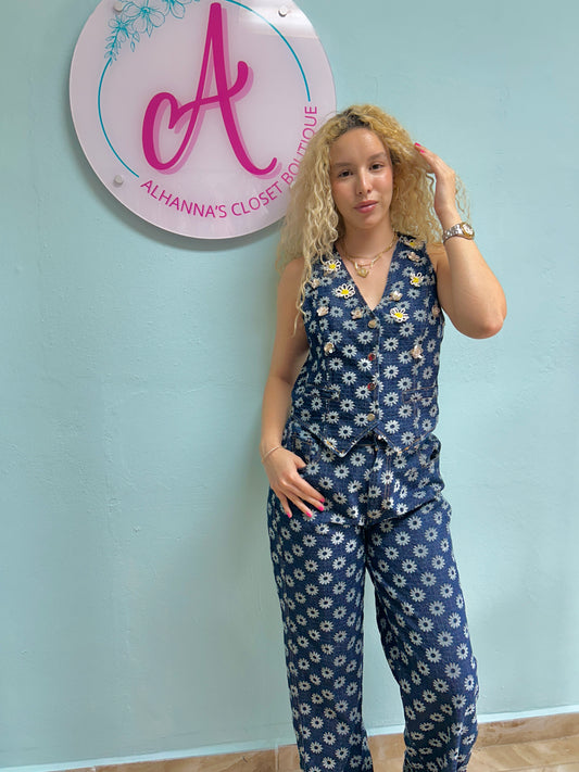 Denim Daisy Set