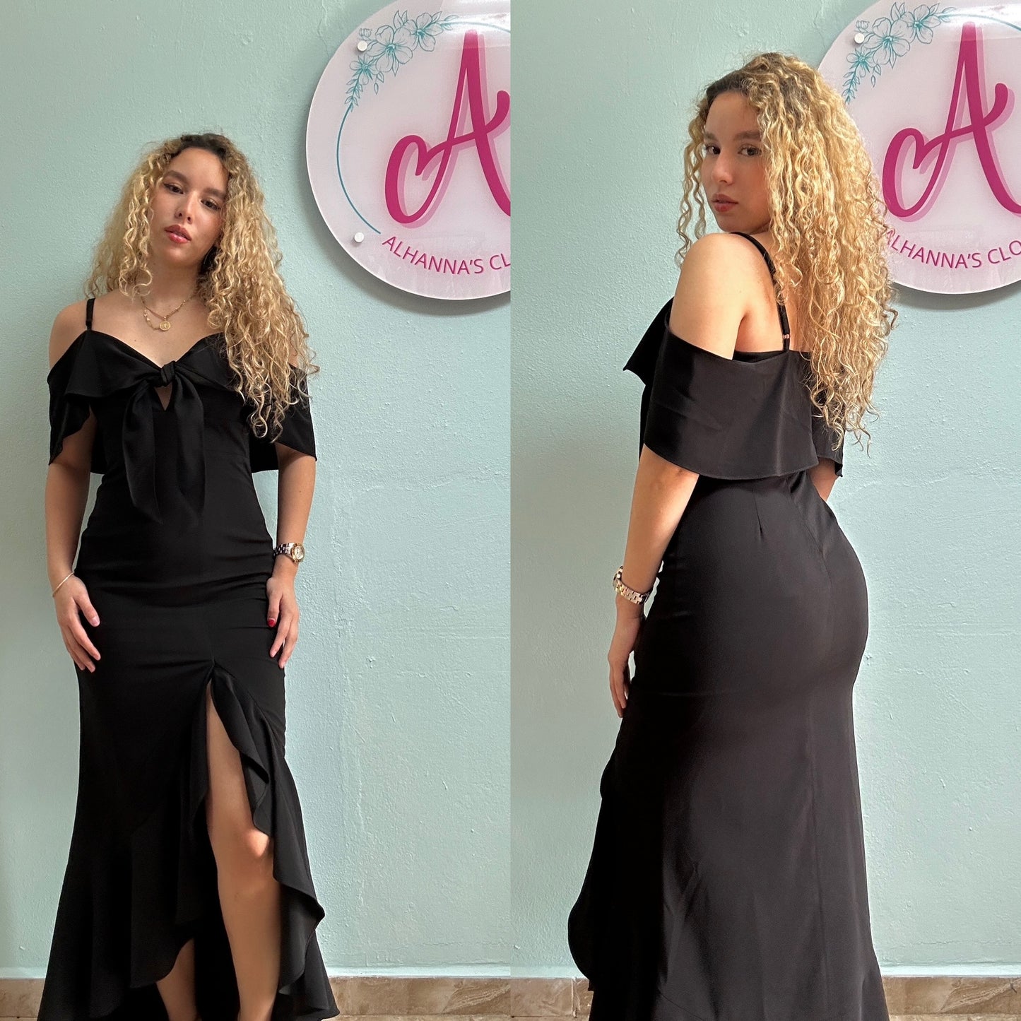 Black mermaid dress