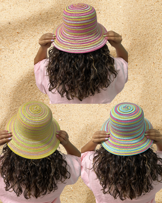 Multi color summer hat