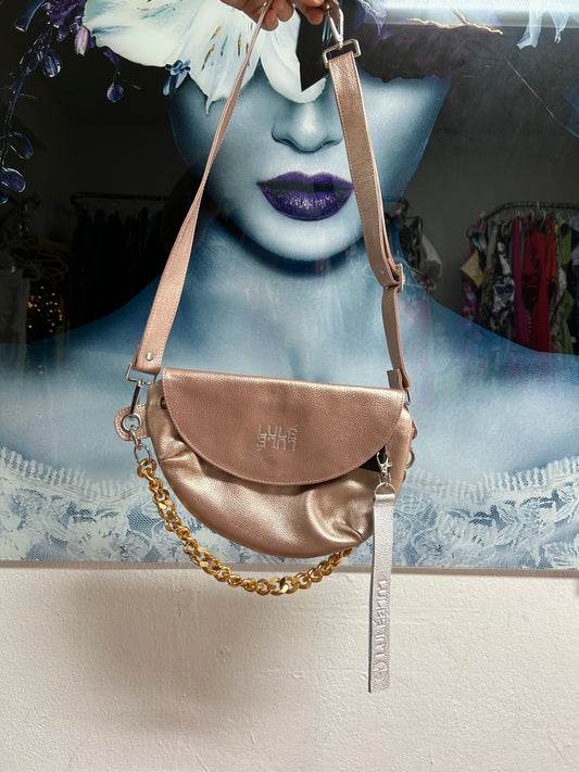 LULÉ ROSE GOLD REPTILIA BAG