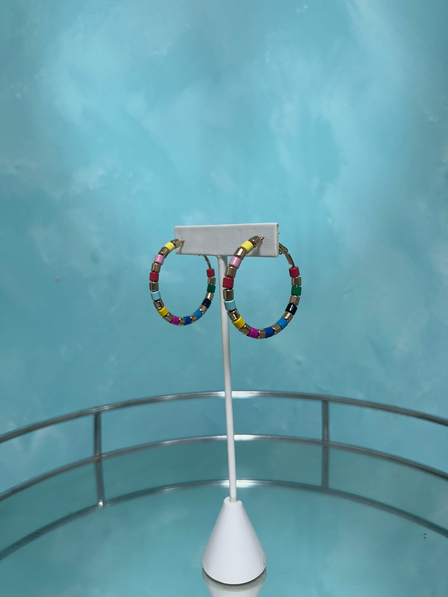 Colorful rainbow earrings