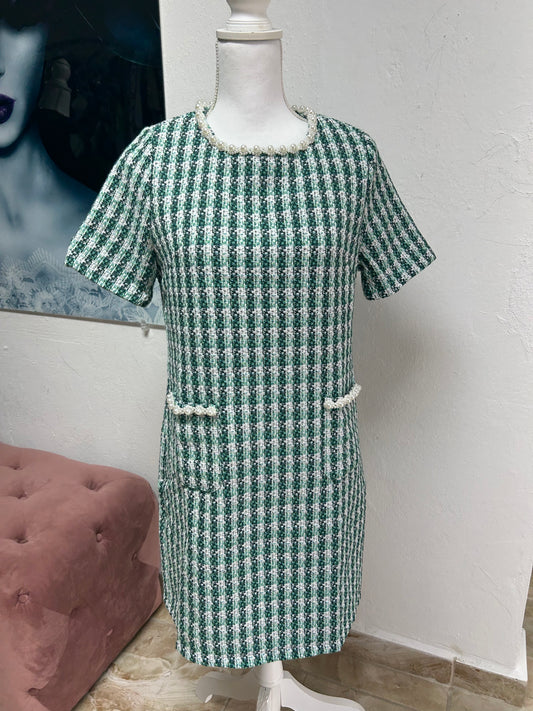 GREEN PEARL DRESS