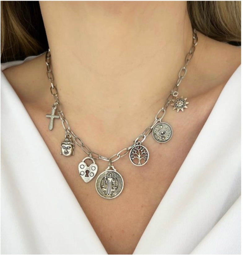 SILVER CHARM CHAIN