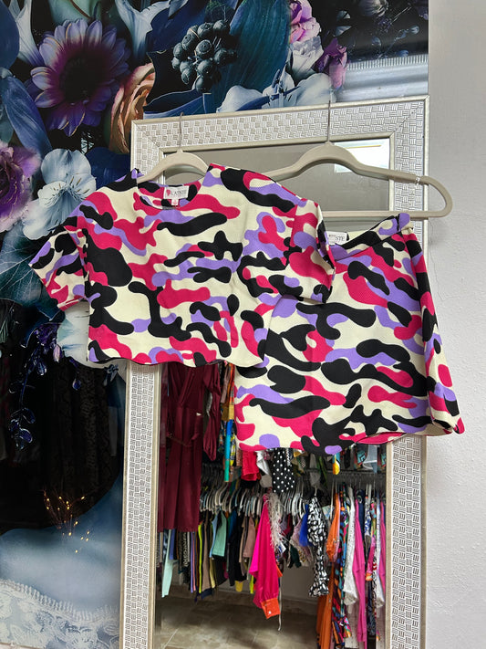 Pink Camo print set