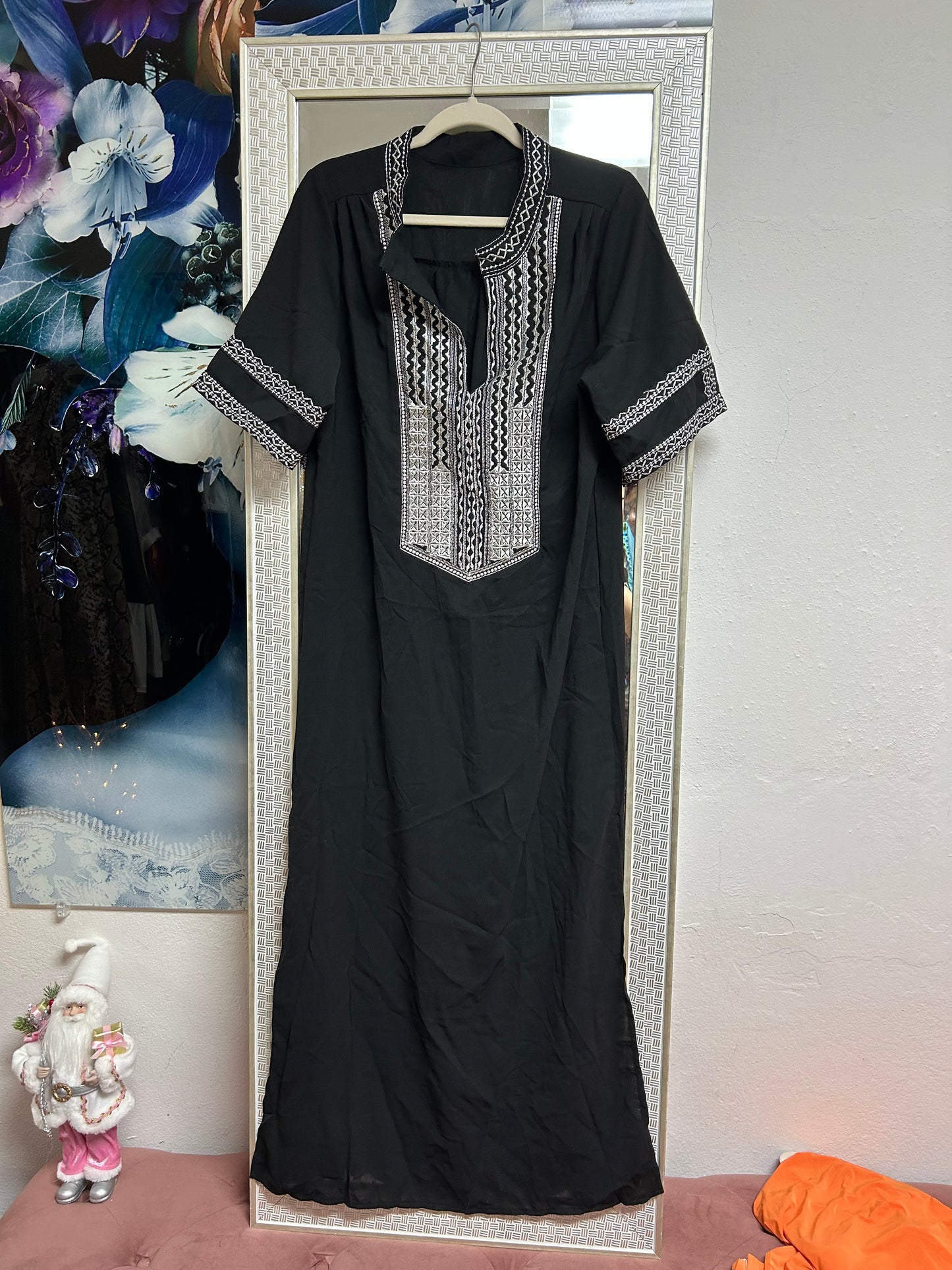 Black and silver dress