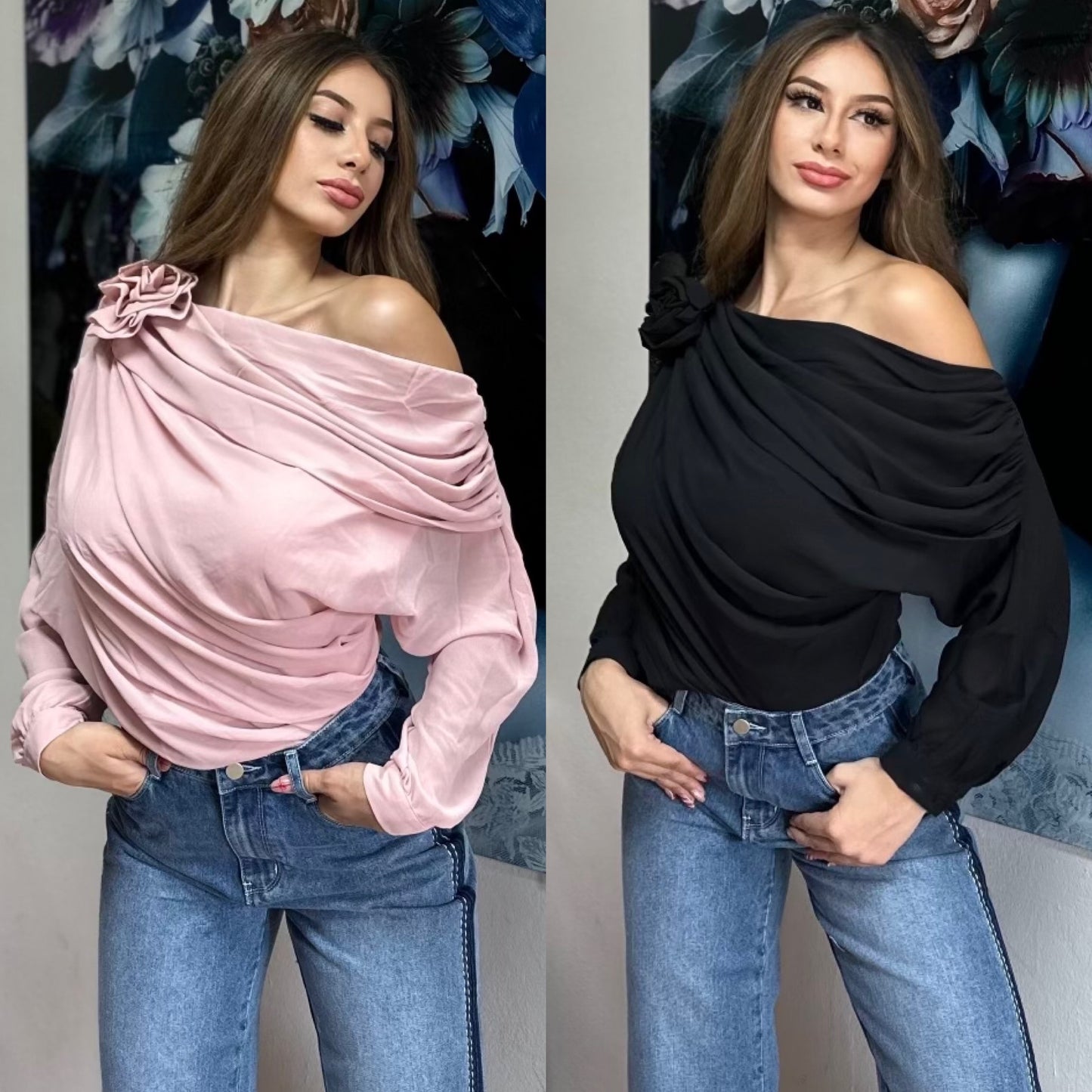 GRACIA FLOWER DETAIL TOP