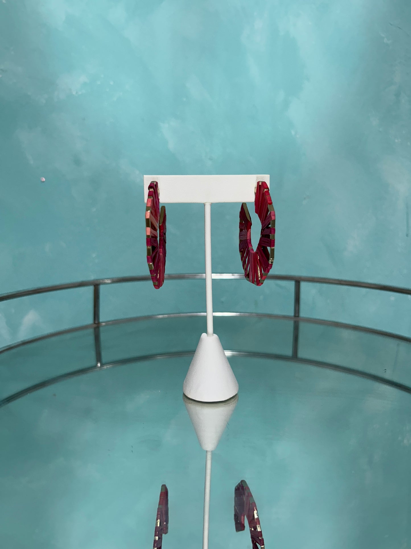 Earth thread earrings