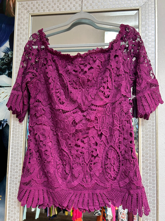 Magenta top