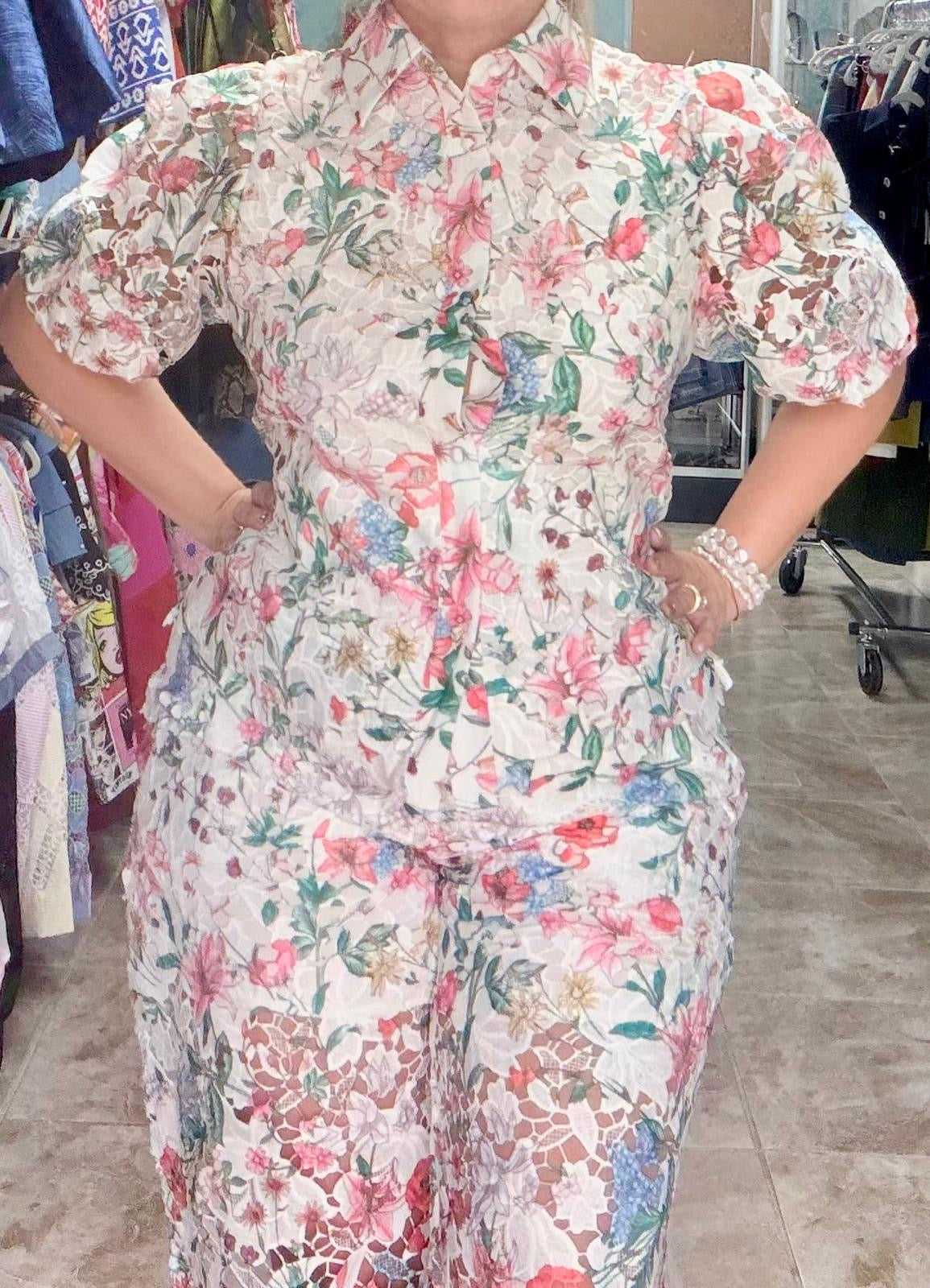 Floral crochet set