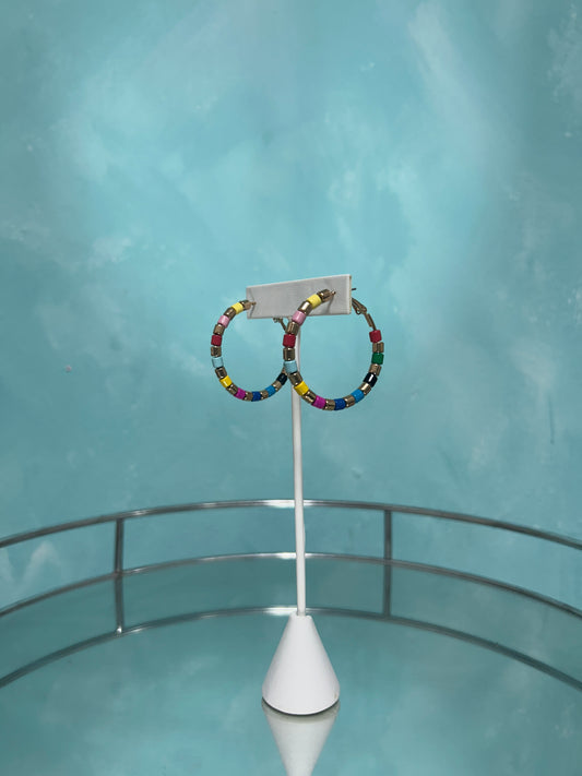 Colorful rainbow earrings