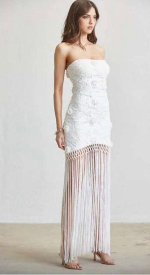 Strapples White Dress