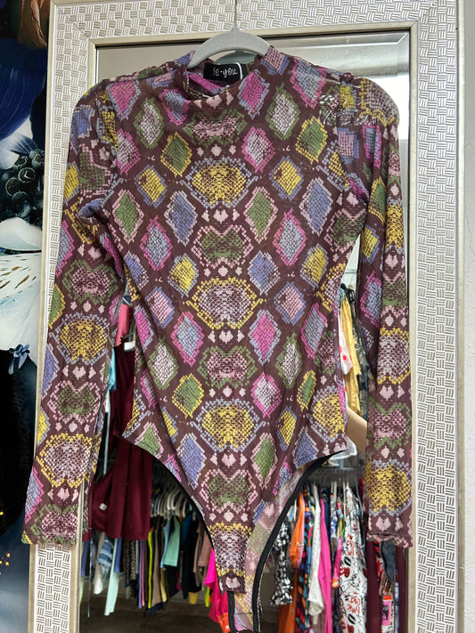 Snake print bodysuit