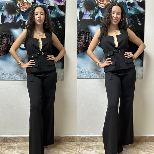 GRACIA BLACK VEST SET