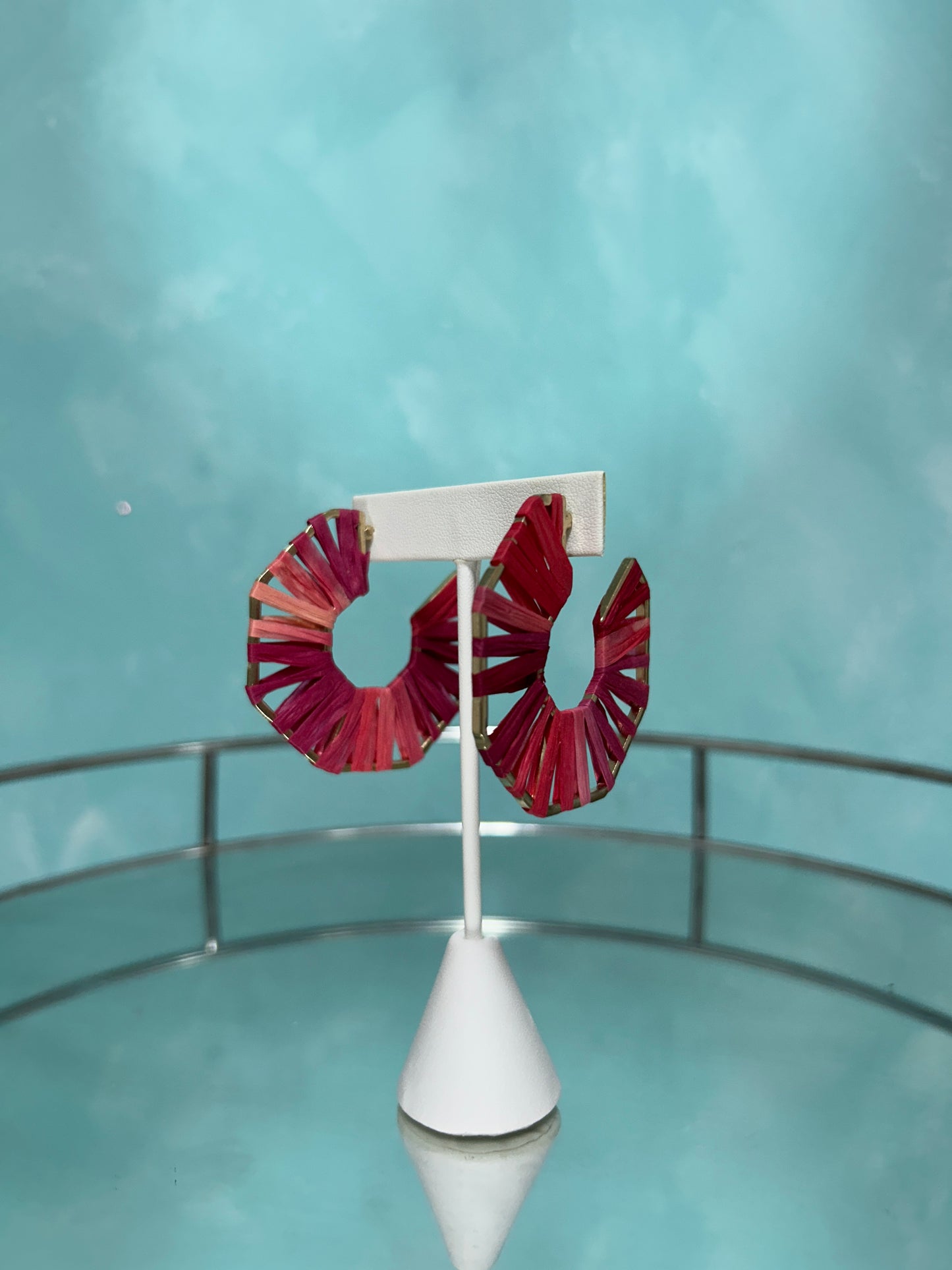 Earth thread earrings