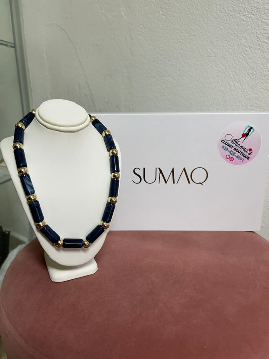 SUMAQ BLUE TUBE NECKLACE