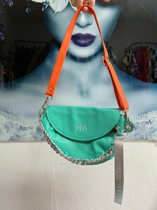 LULÉ TURQUOISE REPTILIA BAG