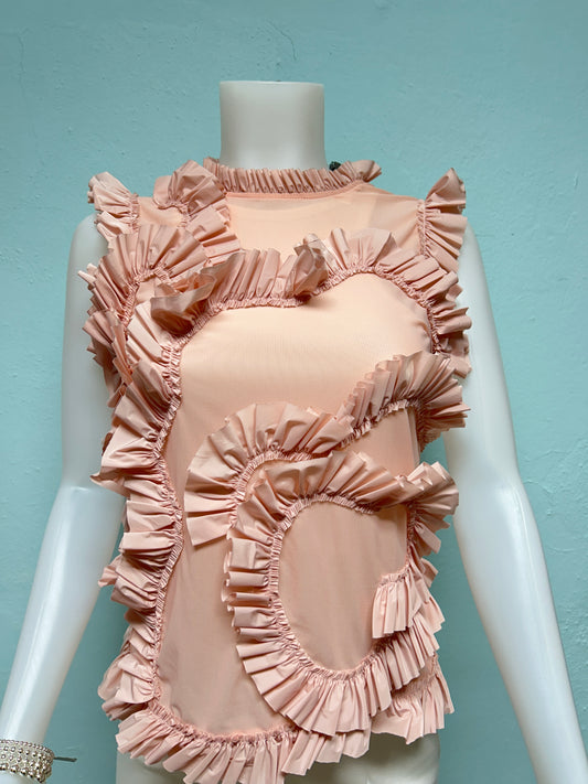 Gracia ruffles pink flower