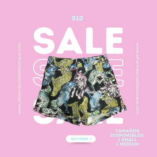 Leopard colorful shorts