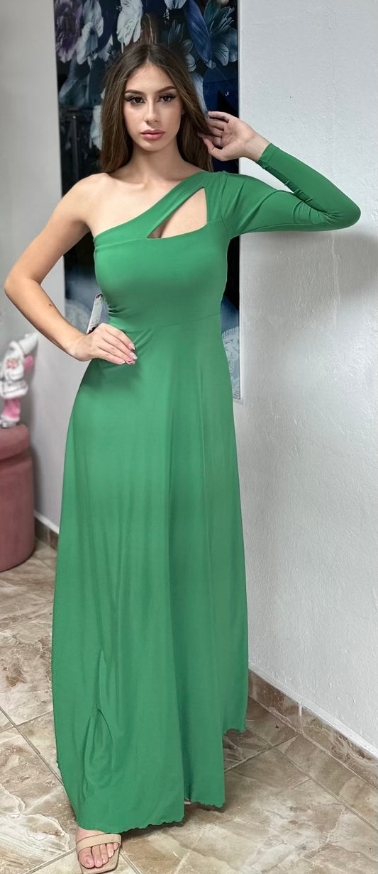 PÍA GREEN MAXI DRESS
