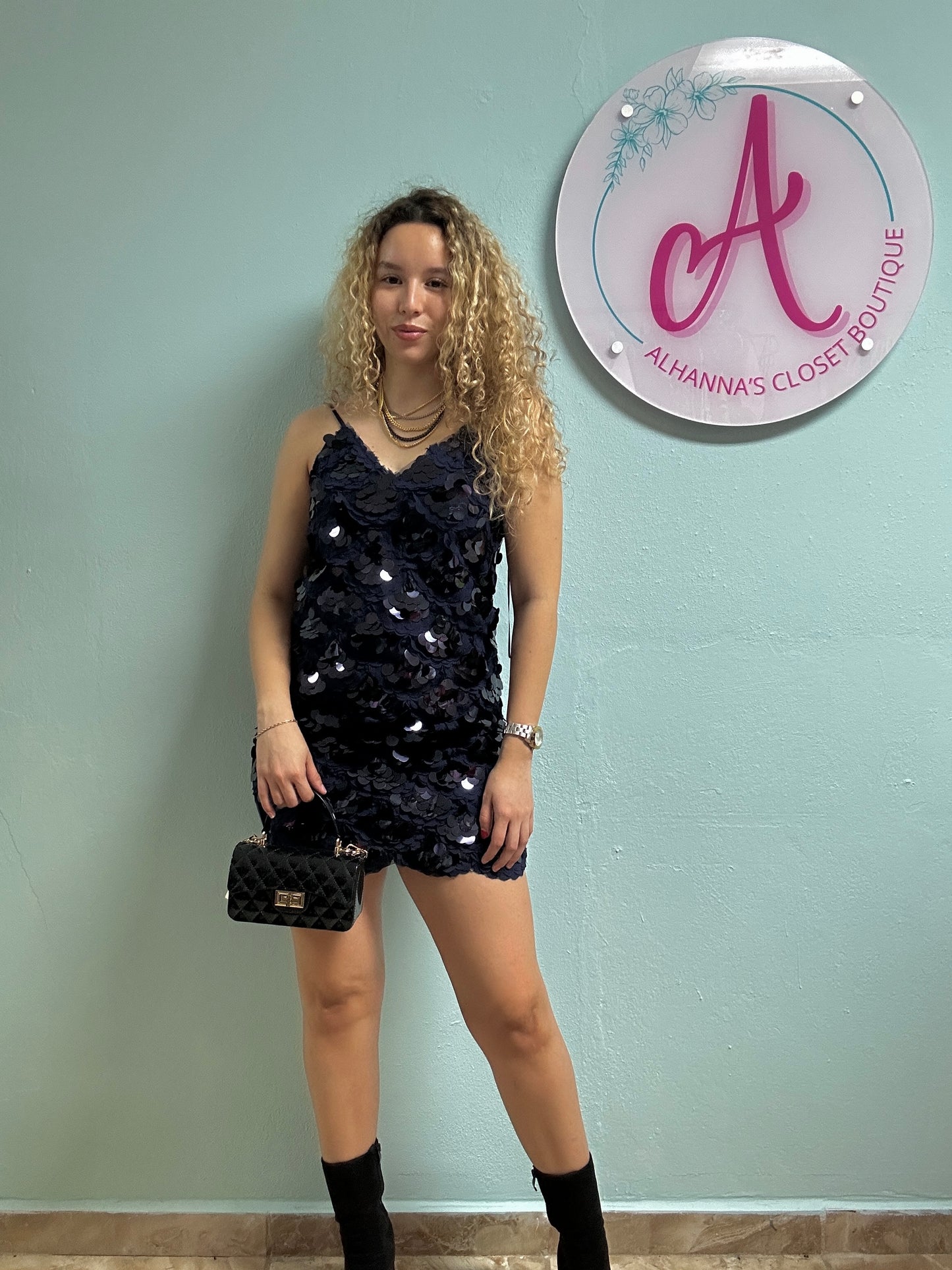 NAVY DRESS
