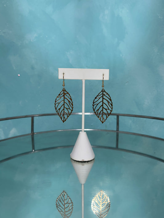 Fall leaf earrings