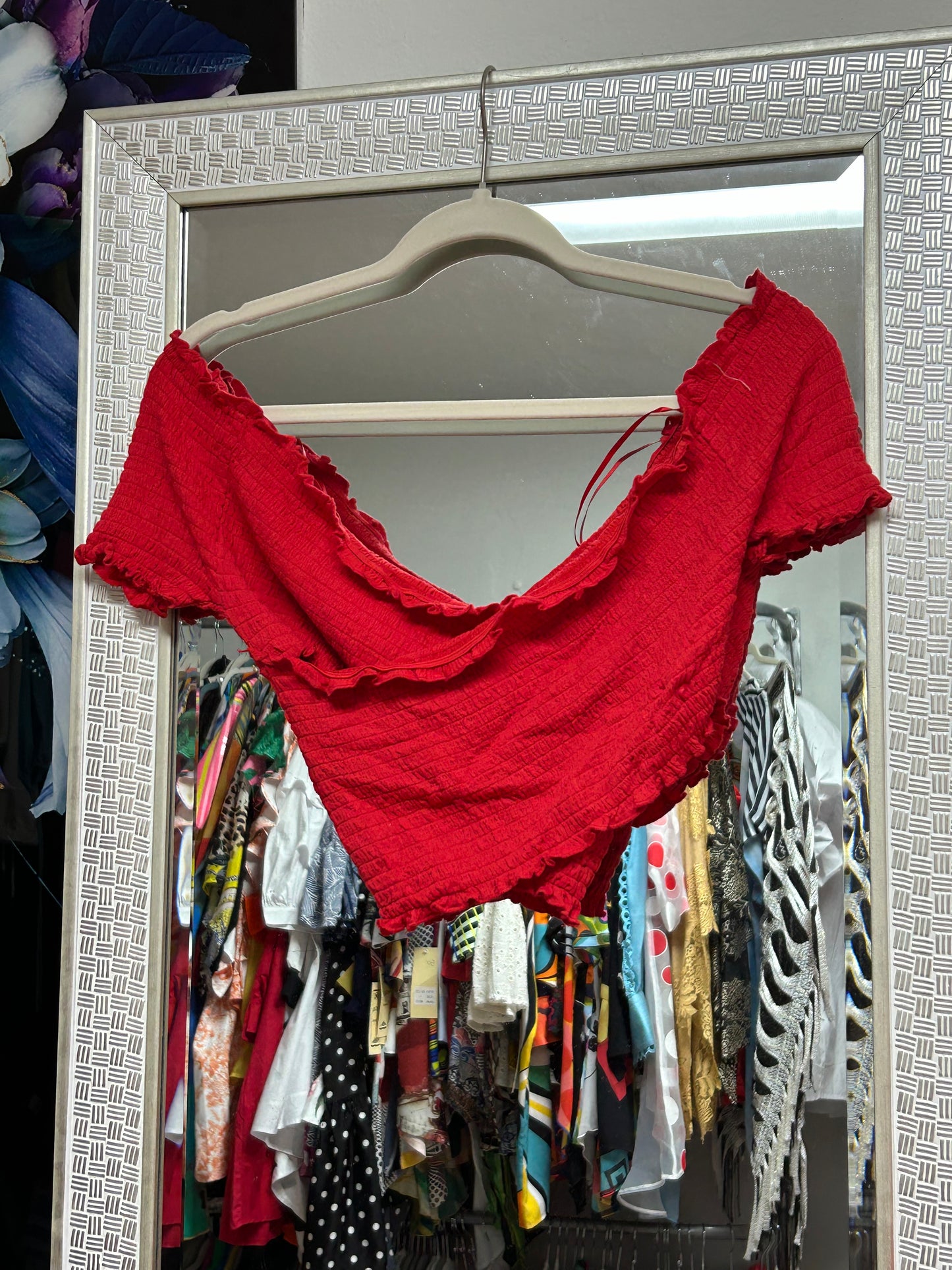 Crossed red top