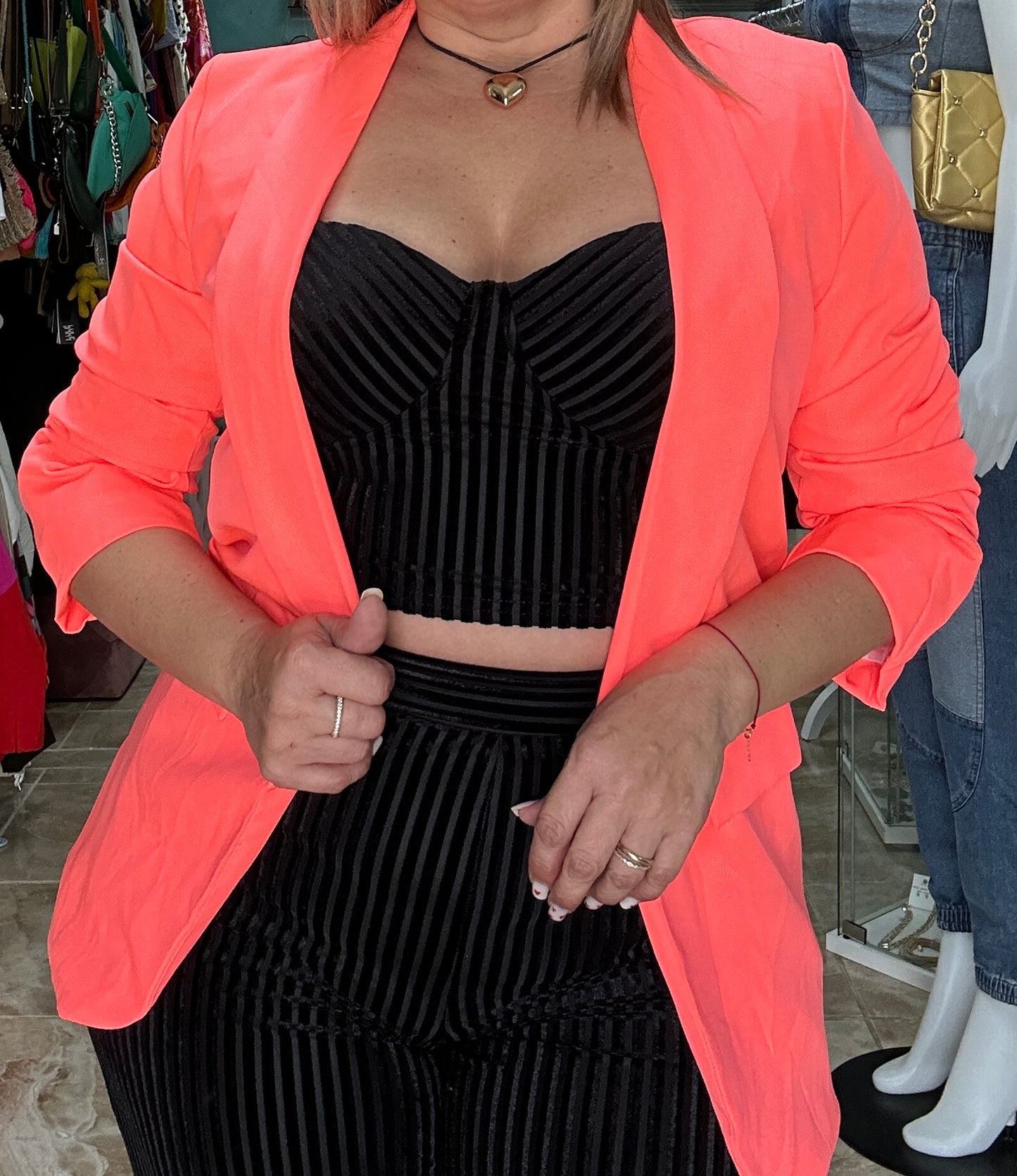 Neon Orange Blazer