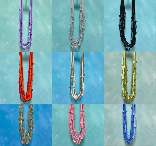 Twisted rope necklaces