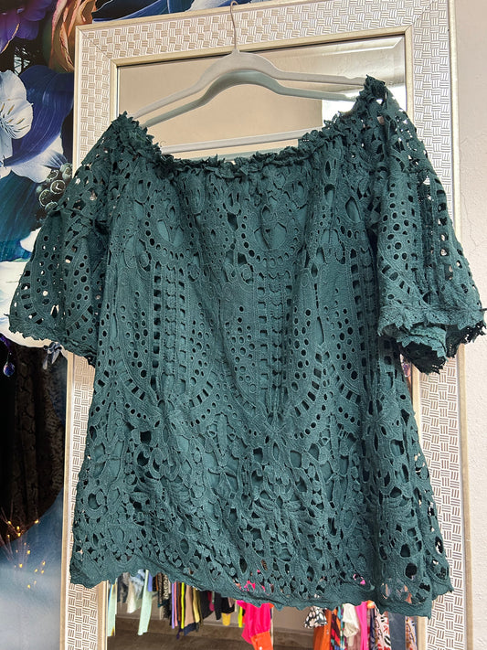 Forest green top
