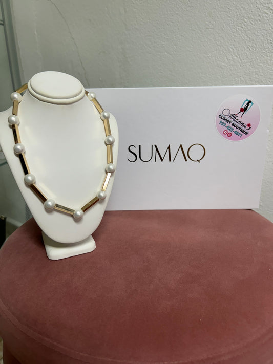 SUMAQ PEARL TUBE NECKLACE