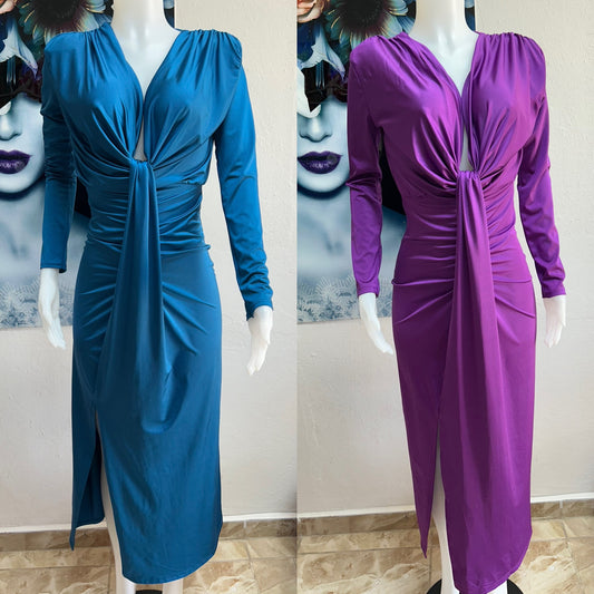 Spandex satin dress