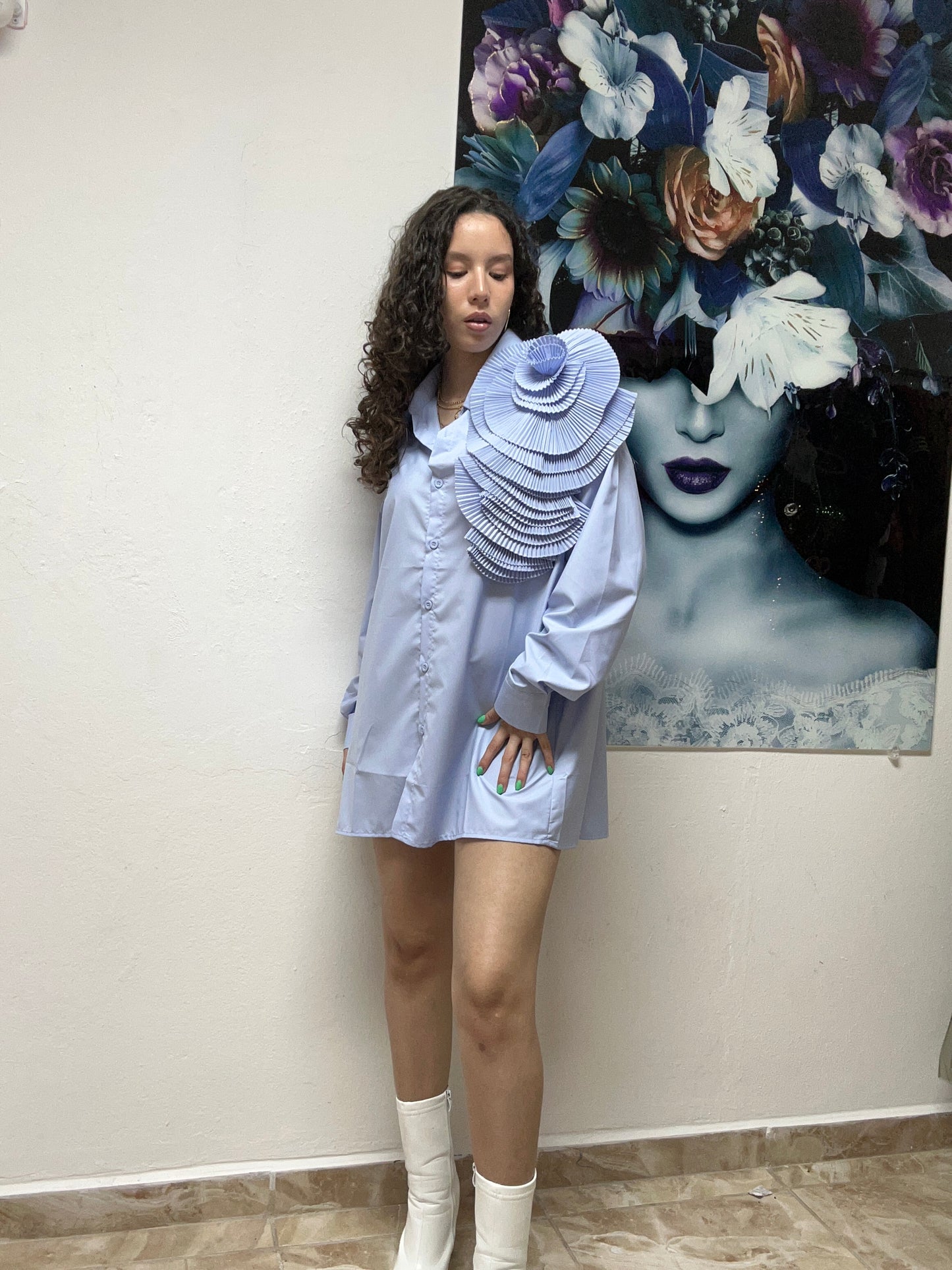 Nancy Blue Blouse