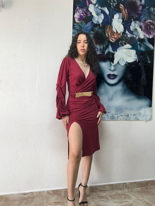 Wine dress