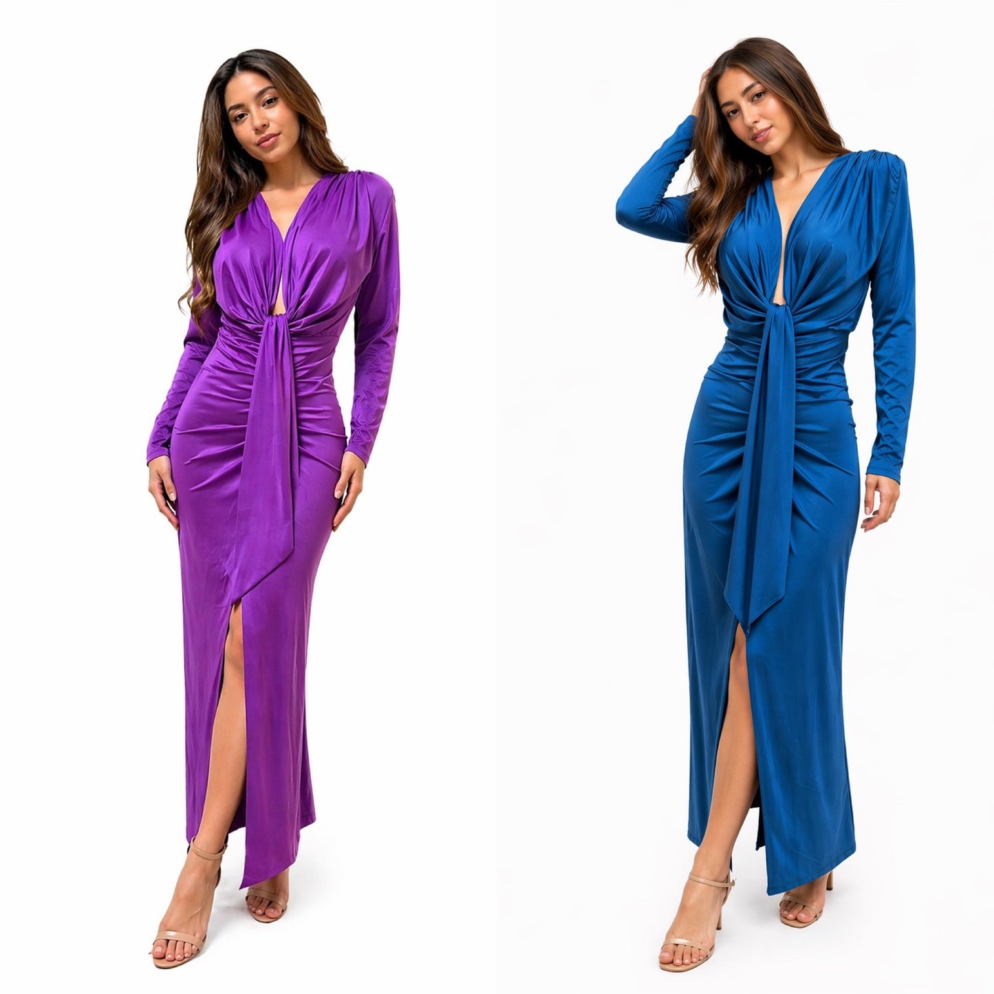 Spandex satin dress