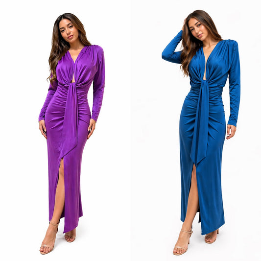 Spandex satin dress