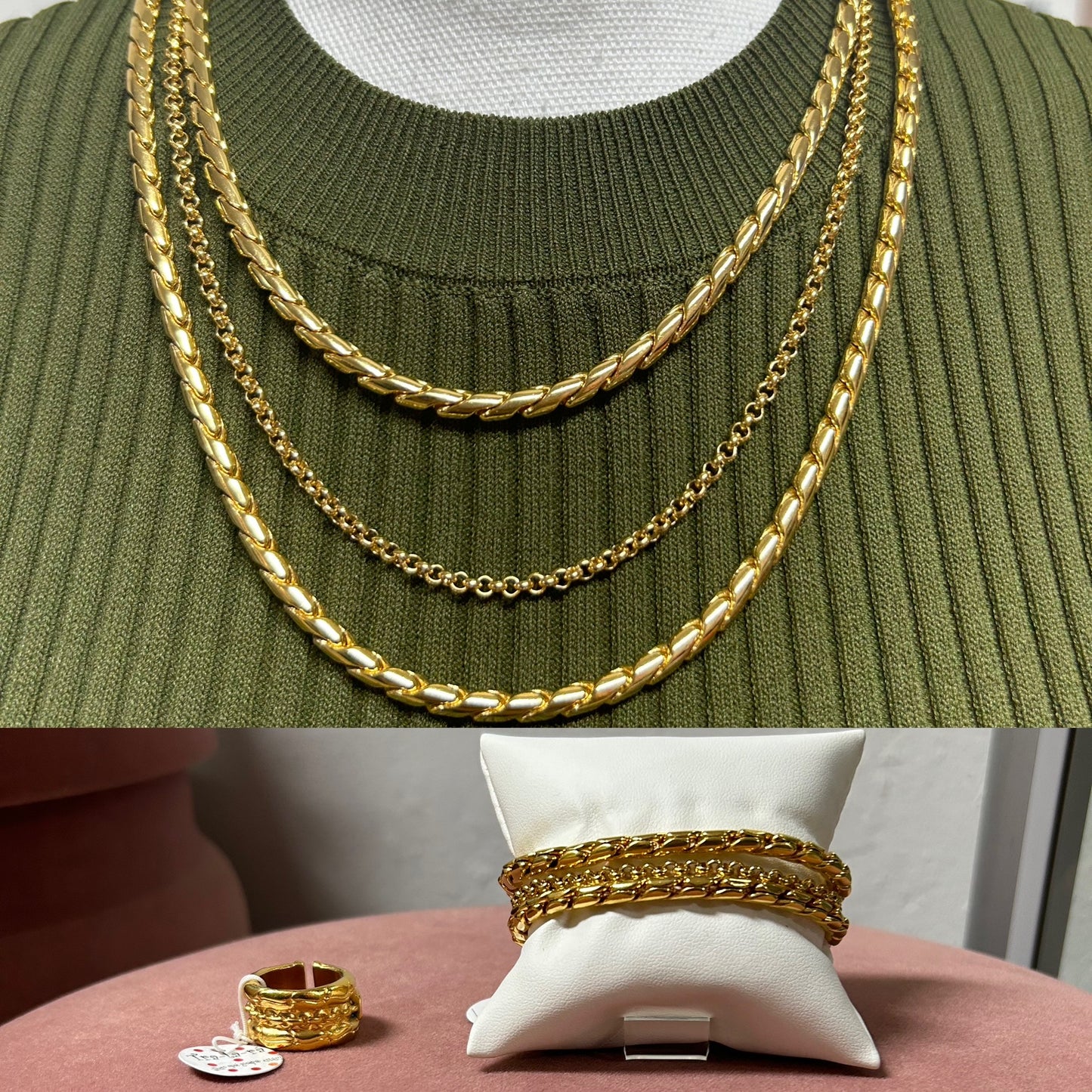 Tra la ra gold layered rope